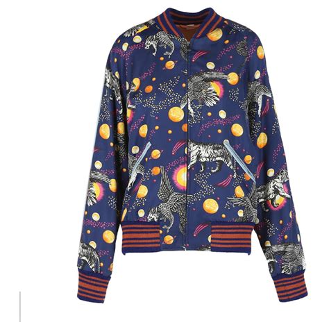 gucci space animals jacket|Gucci Space Animals Silk Bomber Jacket .